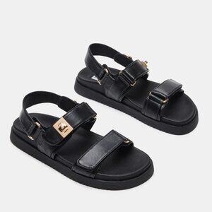 Steve Madden Mona Black Leather
